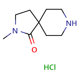 2-methyl-2,8-diazaspiro[4,5]decan-1-onehydrochloride图片
