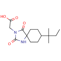 2-[8-(2-methylbutan-2-yl)-2,4-dioxo-1,3-diazaspiro[4,5]decan-3-yl]aceticacid图片