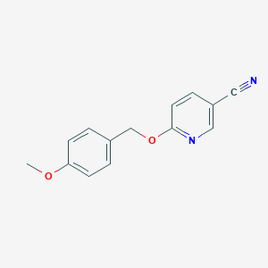 6-[(4-methoxyphenyl)methoxy]pyridine-3-carbonitrile图片