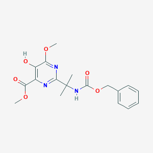 5-Hydroxy-2-[1-methyl-1-[[benzylcarbamoyl]amino]ethyl]-6-methoxypyrimidine-4-carboxylic Acid Methyl Ester图片