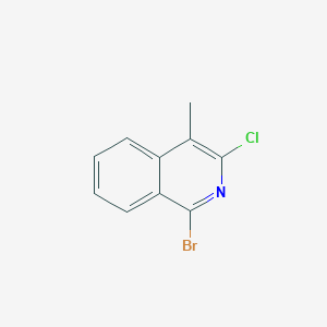 1-bromo-3-chloro-4-methylisoquinoline图片