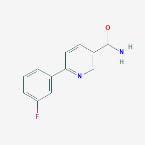 6-(3-Fluorophenyl)pyridine-3-carboxamide图片