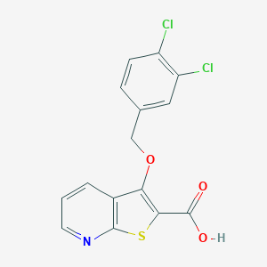 3-[(3,4-Dichlorobenzyl)oxy]thieno[2,3-b]pyridine-2-carboxylic acid图片