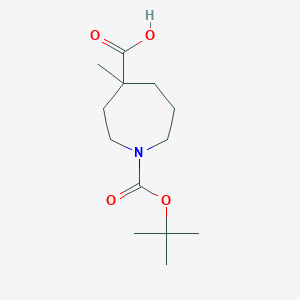 1-[(tert-butoxy)carbonyl]-4-methylazepane-4-carboxylicacid图片