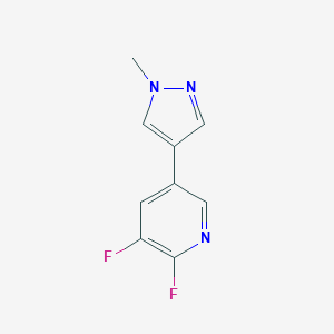 2,3-Difluoro-5-(1-methyl-1H-pyrazol-4-yl)pyridine图片