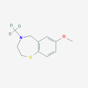 2,3,4,5-Tetrahydro-7-methoxy-4-(methyl-d3)-1,4-benzothiazepine图片