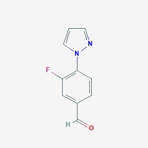 3-Fluoro-4-(1H-pyrazol-1-yl)benzaldehyde图片