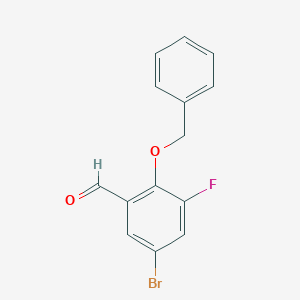 5-Bromo-3-fluoro-2-(phenylmethoxy)benzaldehyde图片