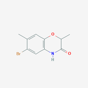 6-bromo-2,7-dimethyl-3,4-dihydro-2H-1,4-benzoxazin-3-one图片