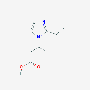 3-(2-Ethyl-1H-imidazol-1-yl)butanoic acid图片