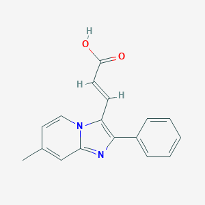 3-(7-Methyl-2-phenyl-imidazo[1,2-a]pyridin-3-yl)-acrylic acid图片