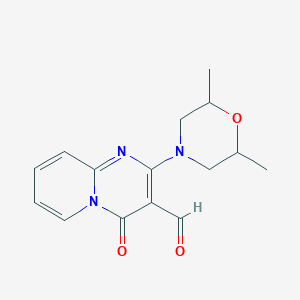 2-(2,6-dimethylmorpholin-4-yl)-4-oxo-4H-pyrido[1,2-a]pyrimidine-3-carbaldehyde图片