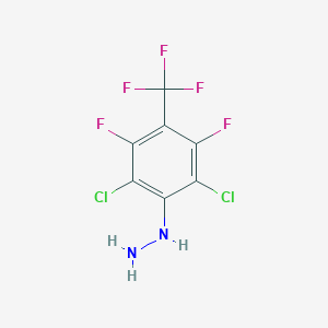 2,6-Dichloro-3,5-difluoro-4-(trifluoromethyl)phenylhydrazine图片