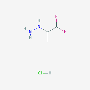 (1,1-difluoropropan-2-yl)hydrazine hydrochloride图片