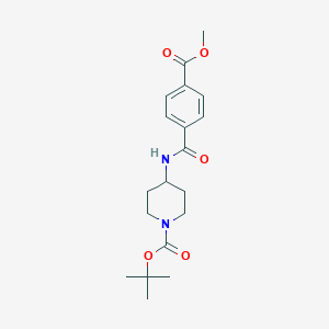 tert-Butyl 4-[4-(methoxycarbonyl)benzamido]piperidine-1-carboxylate图片