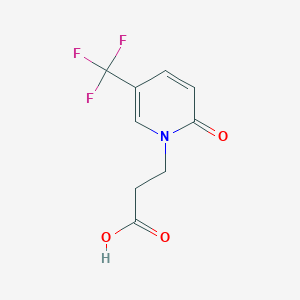3-(2-Oxo-5-(trifluoromethyl)-2H-pyridin-1-yl)propionic Acid图片