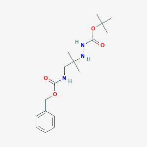 tert-Butyl 2-(1-(((Benzyloxy)carbonyl)amino)-2-methylpropan-2-yl)hydrazinecarboxylate图片