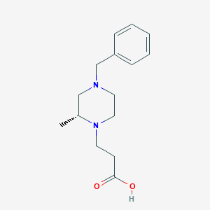 (R)-3-[(2-Methyl-4-benzyl)piperazinyl]propionic Acid图片