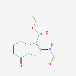 Ethyl 2-acetamido-7-oxo-4,5,6,7-tetrahydro-1-benzothiophene-3-carboxylate图片