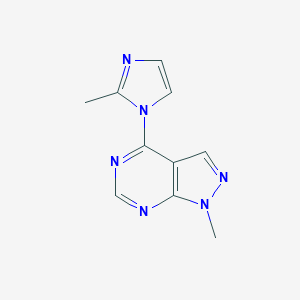 2-methyl-1-{1-methyl-1H-pyrazolo[3,4-d]pyrimidin-4-yl}-1H-imidazole图片
