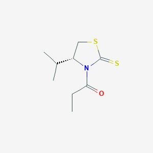 (R)-4-异丙基-3-(1-氧代丙基)-2-噻唑烷硫酮图片