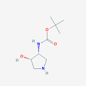 tert-Butyl N-[(3S,4R)-4-hydroxypyrrolidin-3-yl]carbamate图片