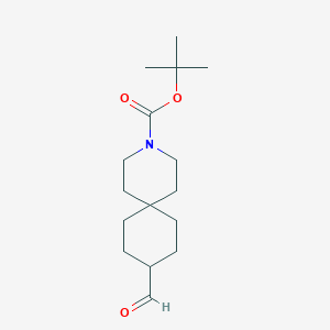 tert-butyl 9-formyl-3-azaspiro[5,5]undecane-3-carboxylate图片