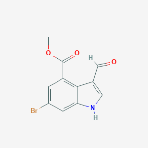 Methyl 6-Bromo-3-formyl-1H-indole-4-carboxylate图片