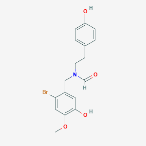 N-(p-Hydroxyphenethyl)-N-(2-bromo-5-hydroxy-4-methoxybenzyl)formamide图片
