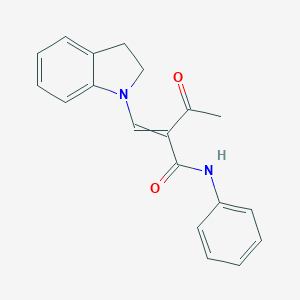 (E)-2-acetyl-3-(2,3-dihydro-1H-indol-1-yl)-N-phenyl-2-propenamide图片