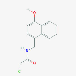 2-chloro-N-[(4-methoxy-1-naphthyl)methyl]acetamide图片