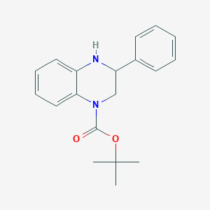 3-Phenyl-3,4-dihydro-2H-quinoxaline-1-carboxylic acid tert-butyl ester图片
