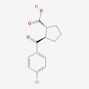 trans-2-(4-Chlorobenzoyl)cyclopentane-1-carboxylic acid图片