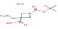 3-(aminomethyl)-1-[(tert-butoxy)carbonyl]azetidine-3-carboxylicacidhydrochloride图片