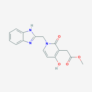 methyl 2-[1-(1H-1,3-benzimidazol-2-ylmethyl)-4-hydroxy-2-oxo-1,2-dihydro-3-pyridinyl]acetate图片