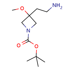 tert-butyl3-(2-aminoethyl)-3-methoxy-azetidine-1-carboxylate图片
