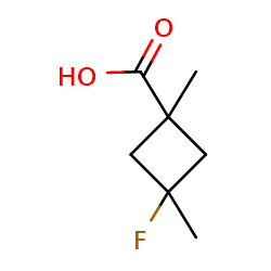 3-fluoro-1,3-dimethylcyclobutane-1-carboxylicacid图片