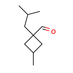 3-methyl-1-(2-methylpropyl)cyclobutane-1-carbaldehyde图片