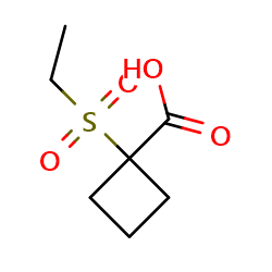 1-(ethanesulfonyl)cyclobutane-1-carboxylicacid图片