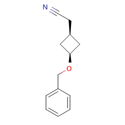 cis-2-(3-benzyloxycyclobutyl)acetonitrile图片