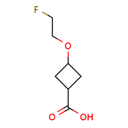 3-(2-fluoroethoxy)cyclobutane-1-carboxylicacid图片