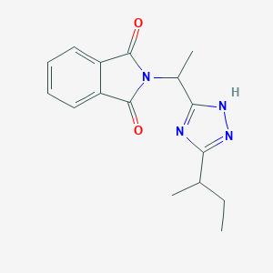 2-{1-[3-(Butan-2-yl)-1H-1,2,4-triazol-5-yl]ethyl}-2,3-dihydro-1H-isoindole-1,3-dione图片