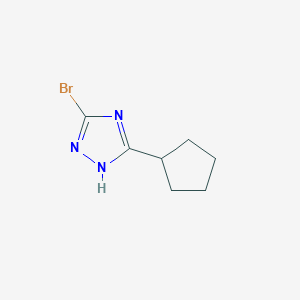 5-Bromo-3-cyclopentyl-1H-1,2,4-triazole图片