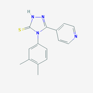 4-(3,4-Dimethylphenyl)-5-(pyridin-4-yl)-4H-1,2,4-triazole-3-thiol图片