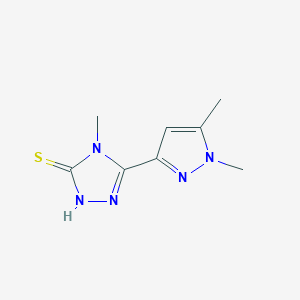 5-(1,5-dimethyl-1H-pyrazol-3-yl)-4-methyl-4H-1,2,4-triazole-3-thiol图片