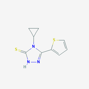 4-cyclopropyl-5-(thiophen-2-yl)-4H-1,2,4-triazole-3-thiol图片