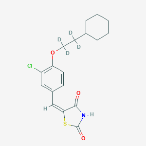 5-[[3-Chloro-4-(2-cyclohexylethoxy)phenyl]methylene]-2,4-thiazolidinedione-d4图片