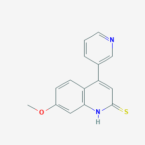 7-Methoxy-4-(pyridin-3-yl)quinoline-2-thiol图片
