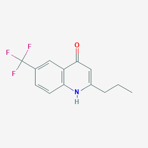 4-Hydroxy-2-propyl-6-trifluoromethylquinoline图片