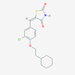 5-[[3-Chloro-4-(2-cyclohexylethoxy)phenyl]methylene]-2,4-thiazolidinedione图片
